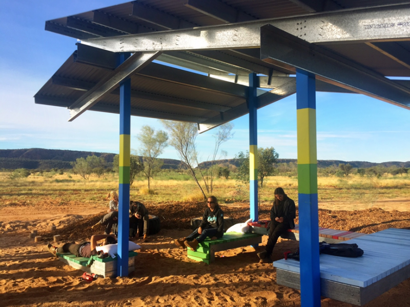 Outdoor shelter in Amoonguna, Northern Territory