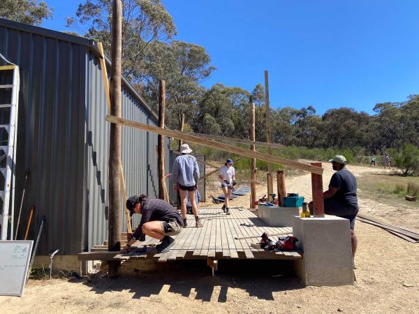 decking under construction