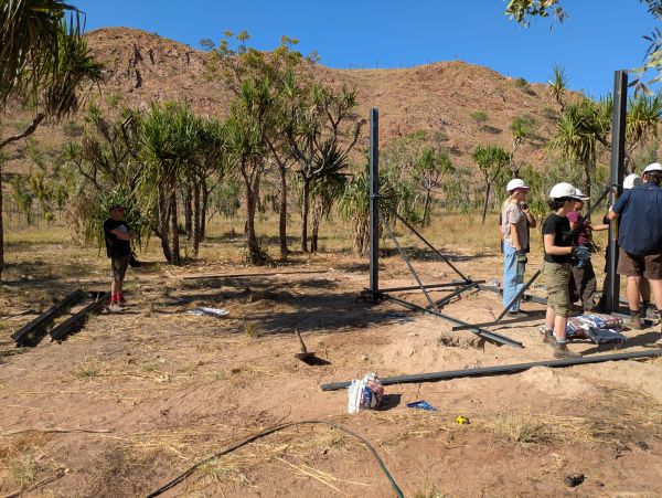students on site