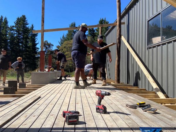 decking under construction