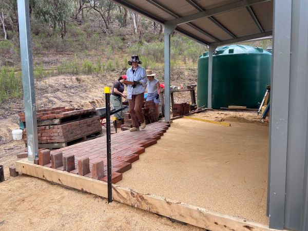paving under construction