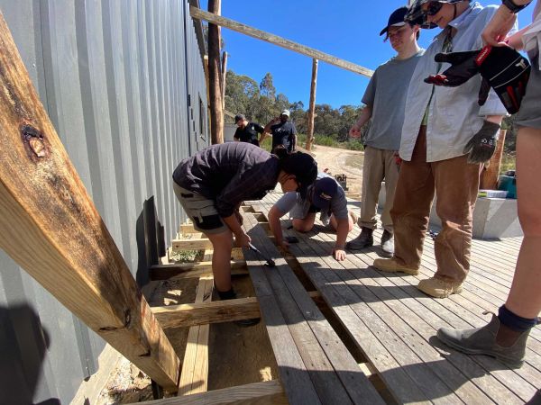 decking under construction
