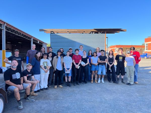 students on site