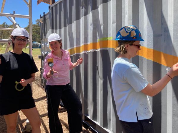 students on site
